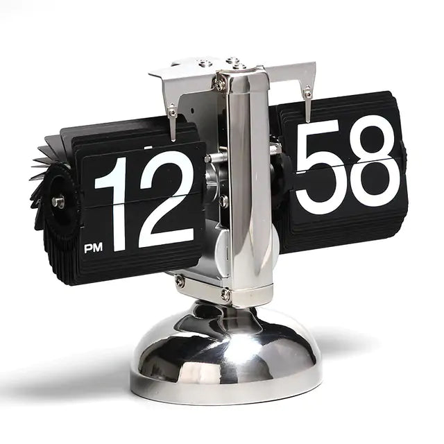 Classical Table large Auto Flip Desk Clock, Retro Vintage Design - YGSHOP