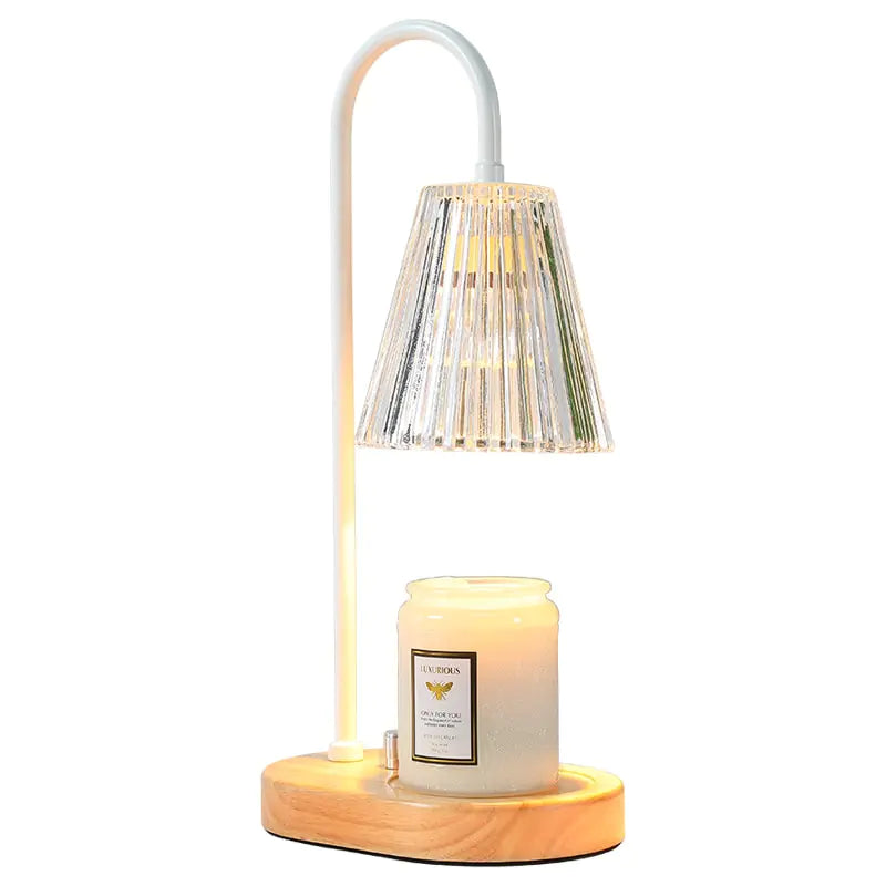 Solid Wood Candle Warmer Lamp 110V / 230V Aromatherapy Walnut - YGSHOP