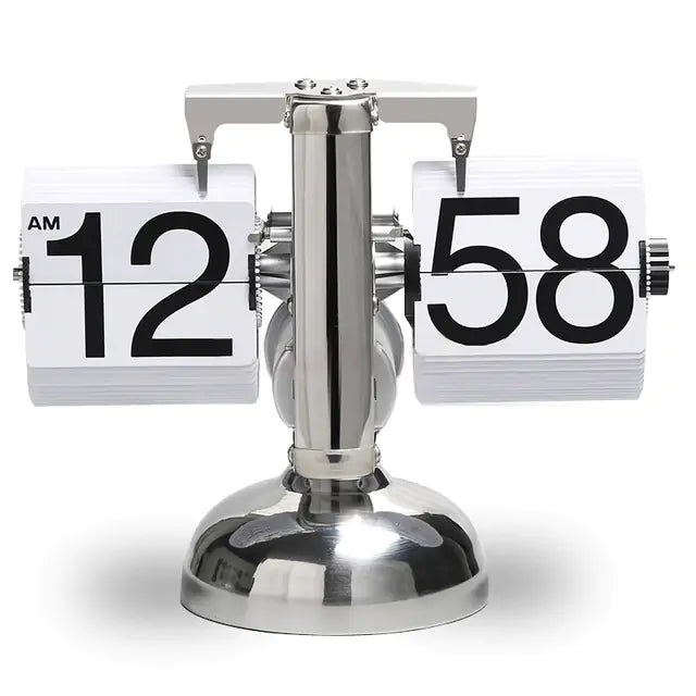 Classical Table large Auto Flip Desk Clock, Retro Vintage Design - YGSHOP