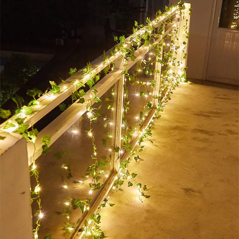 Flower Green Leaf String Lights - YGSHOP