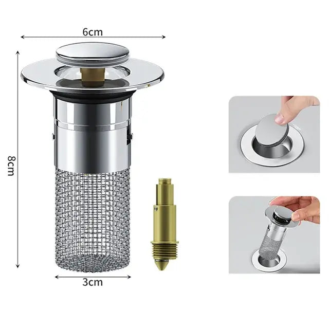 Stainless Steel Sink Drain Filter Stopper - YGSHOP