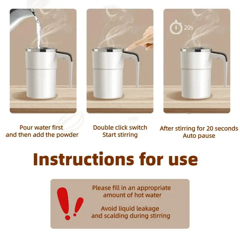 Mini Electric Self Mixing Coffee Mug - YGSHOP