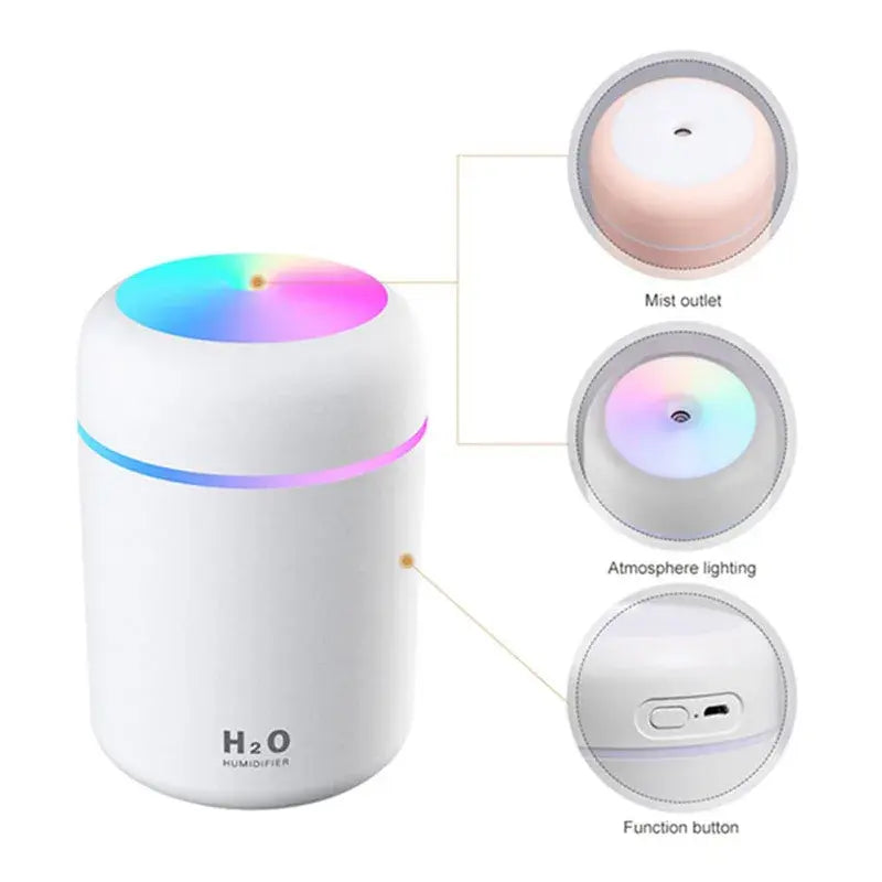 Mini Air Humidifier Aroma Essential Oil Diffuser - YGSHOP