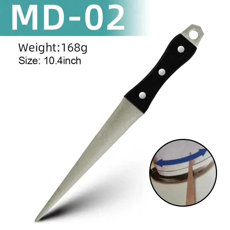 Sharpener Knife Sharpening Steel Curved Surface - YGSHOP