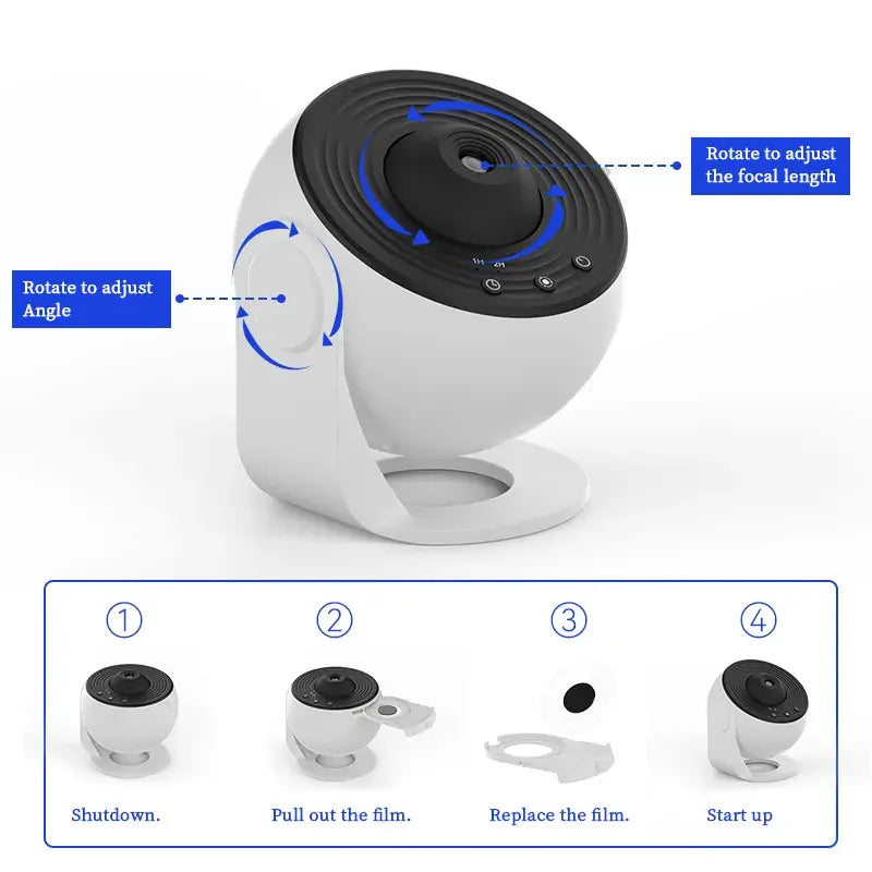 Night Light Galaxy Projector Starry Sky Projector - YGSHOP