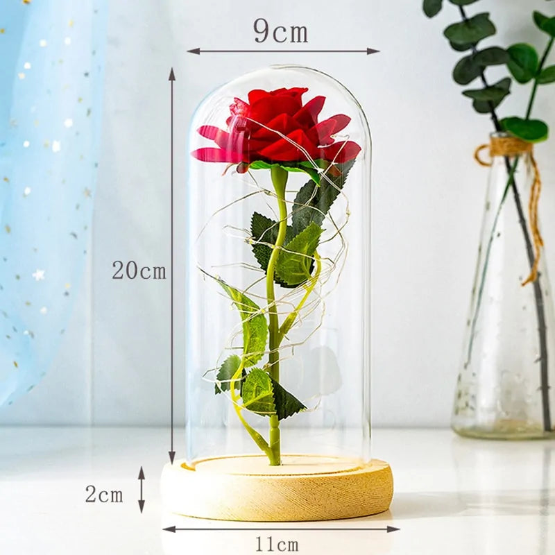Led Enchanted Galaxy Rose Decor unique present - YGSHOP