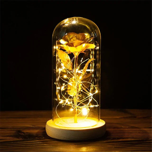 Led Enchanted Galaxy Rose Decor unique present - YGSHOP