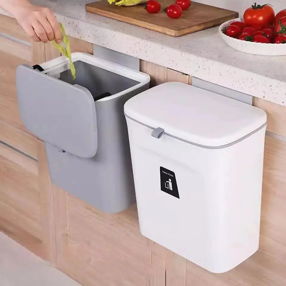 Kitchen Trash Can Kitchen Waste Bin Kitchen Garbage Cans Recycle Rubbish Bin for Kitchen Dustbin Garbage Bin Trash Bin Trashcan - YGSHOP