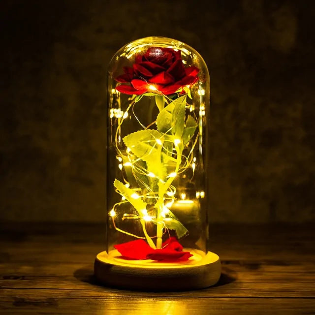 Led Enchanted Galaxy Rose Decor unique present - YGSHOP