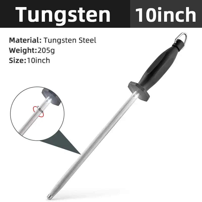 Sharpener Knife Sharpening Steel Curved Surface - YGSHOP