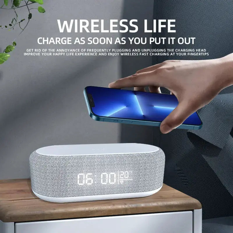 Wireless Alarm Clock Time With LED - YGSHOP