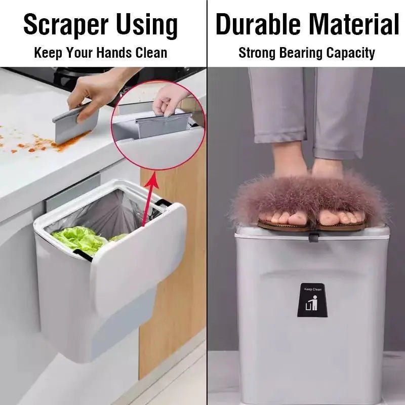 Kitchen Trash Can Kitchen Waste Bin Kitchen Garbage Cans Recycle Rubbish Bin for Kitchen Dustbin Garbage Bin Trash Bin Trashcan - YGSHOP