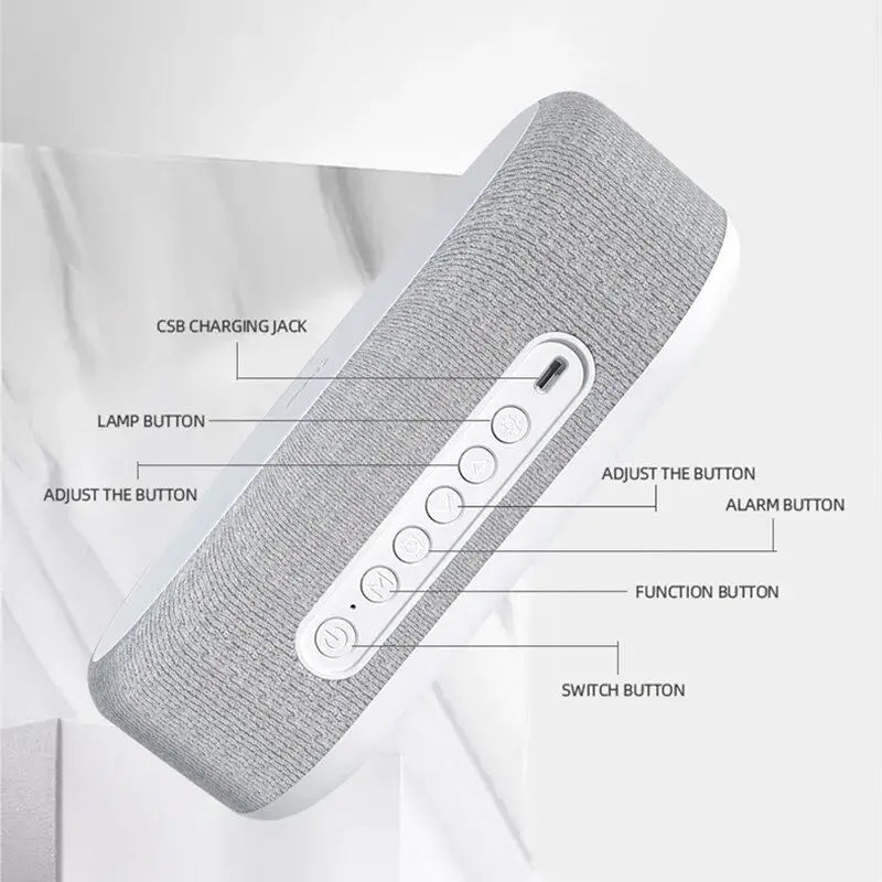 Wireless Alarm Clock Time With LED - YGSHOP