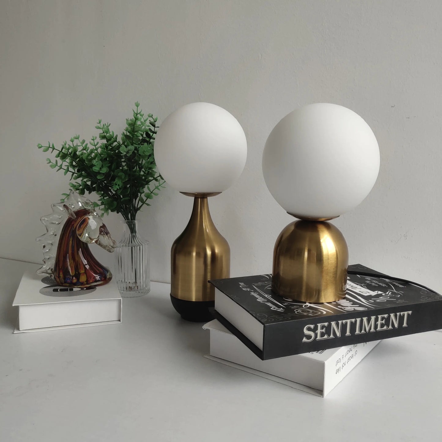 Modern Home Nordic Glass Ball Brass Table Lamps - YGSHOP