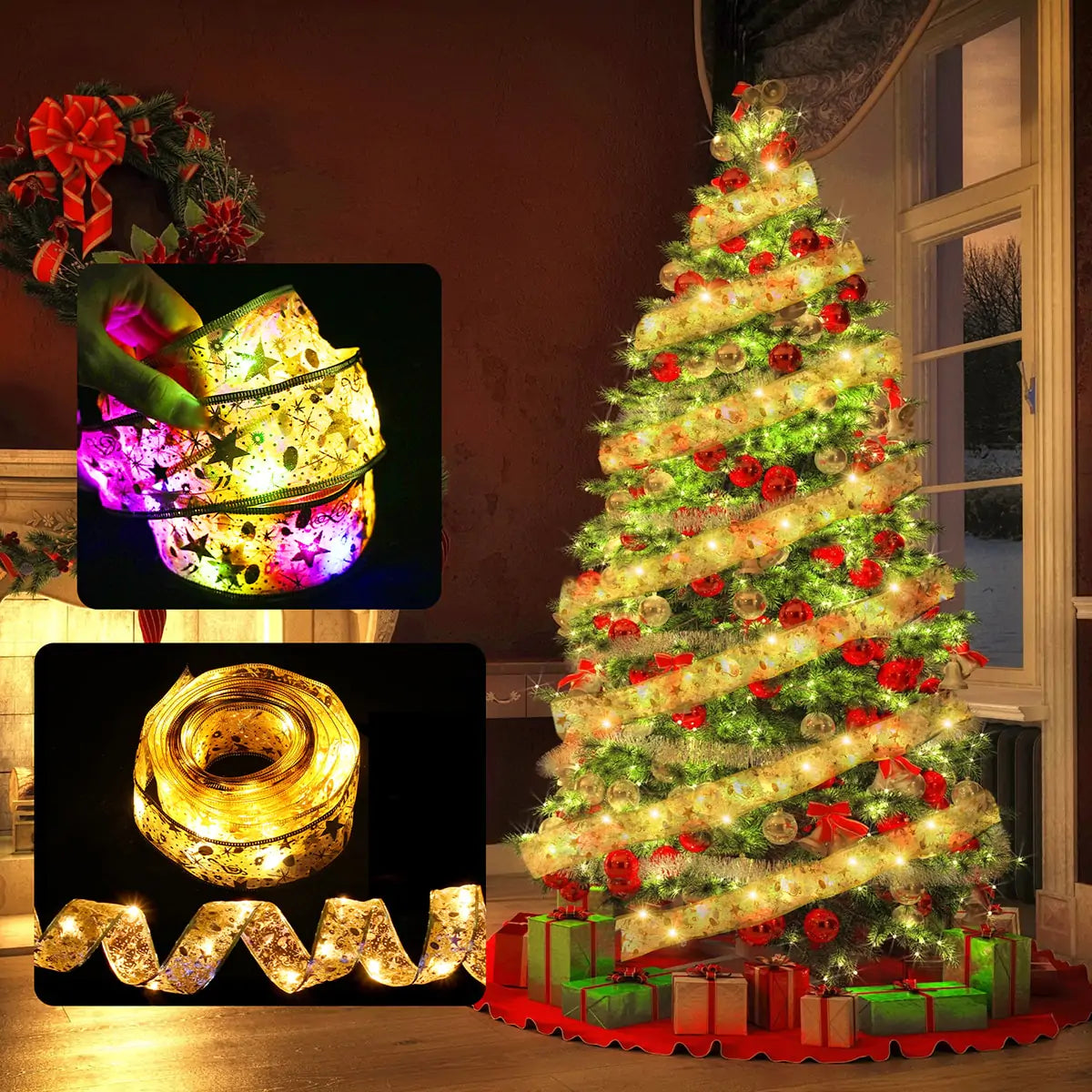 Ribbon Fairy Christmas Lights - YGSHOP