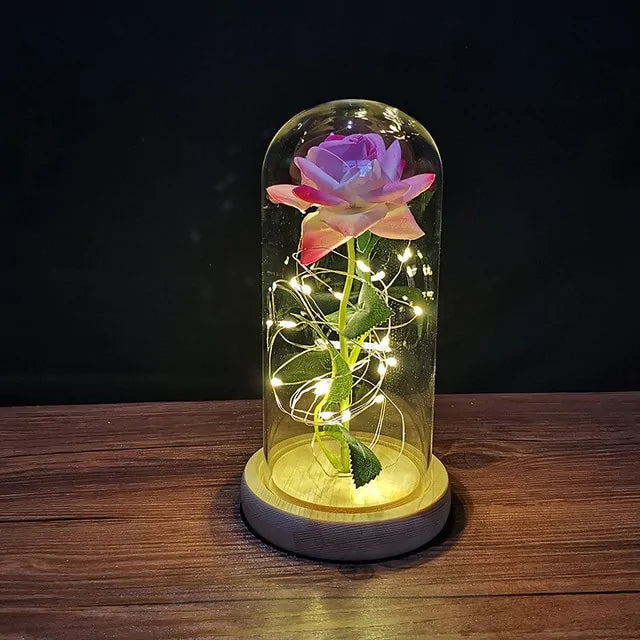 Led Enchanted Galaxy Rose Decor unique present - YGSHOP