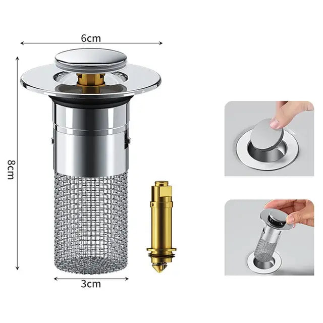 Stainless Steel Sink Drain Filter Stopper - YGSHOP