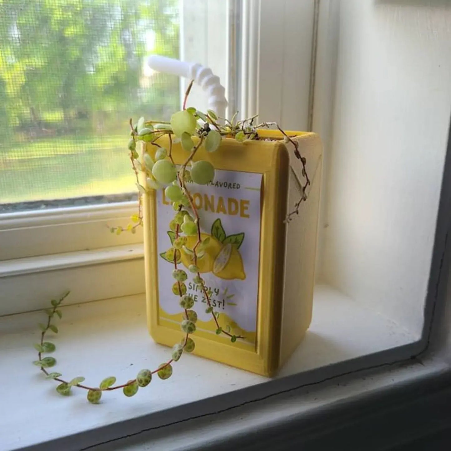 Juice Box-Shaped Flower Pot - YGSHOP