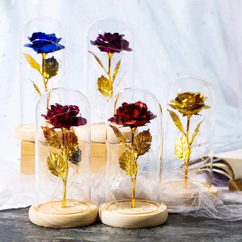 Led Enchanted Galaxy Rose Decor unique present - YGSHOP