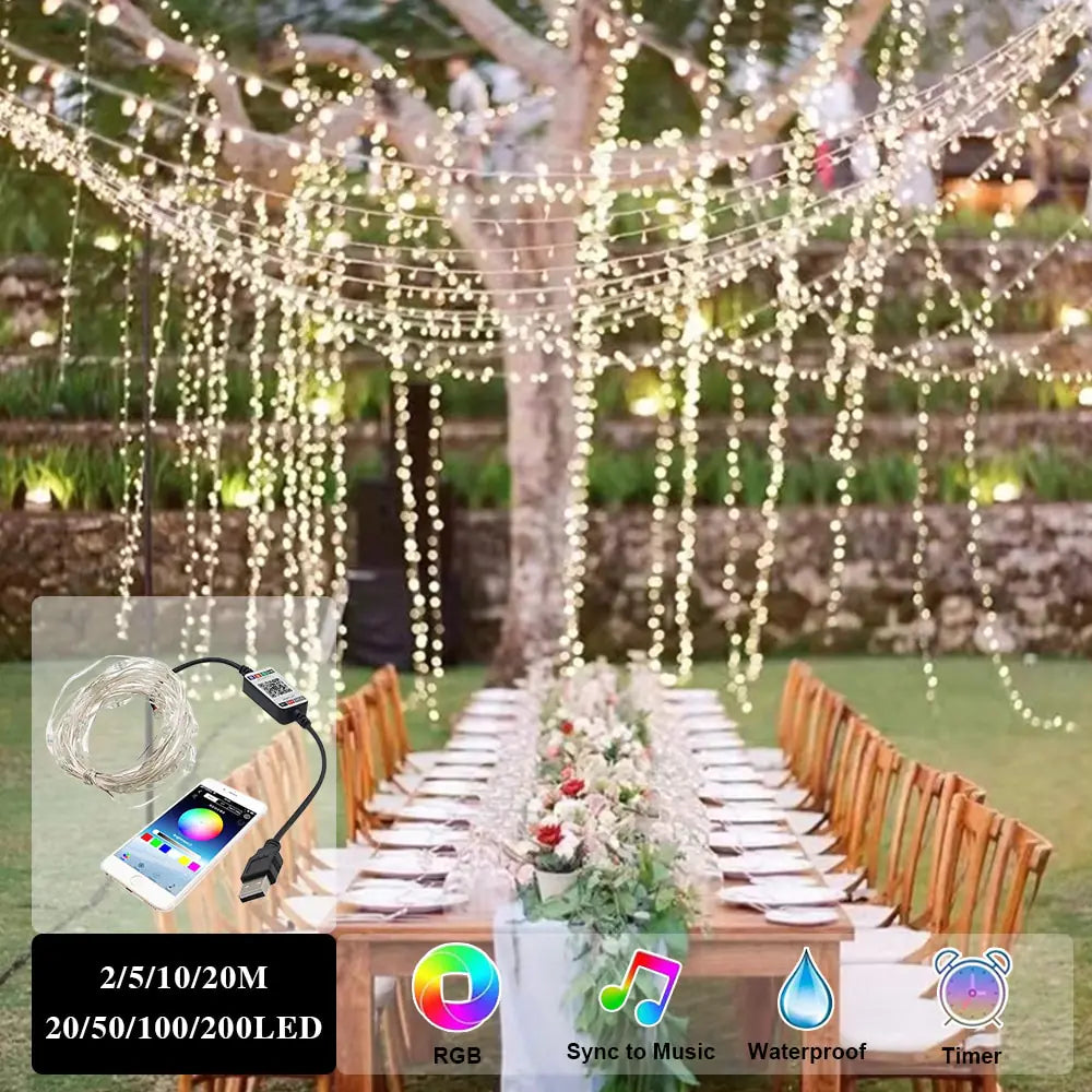 Bluetooth LED String Lights - YGSHOP