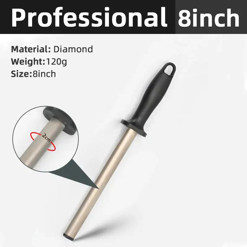Sharpener Knife Sharpening Steel Curved Surface - YGSHOP