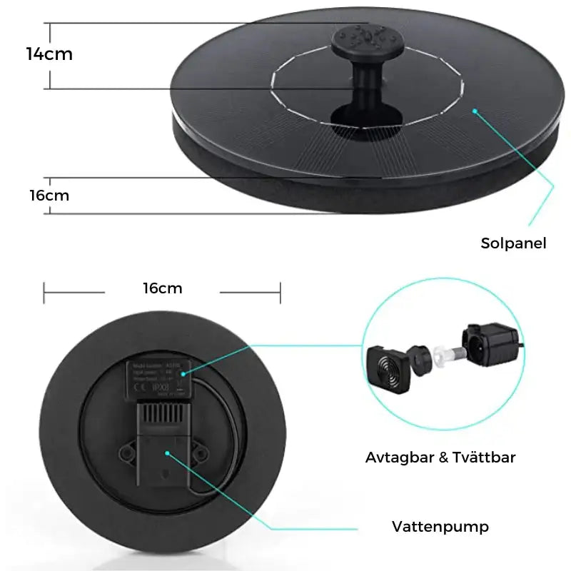 Solar Powered Fountain - YGSHOP