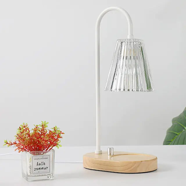 Solid Wood Candle Warmer Lamp 110V / 230V Aromatherapy Walnut - YGSHOP