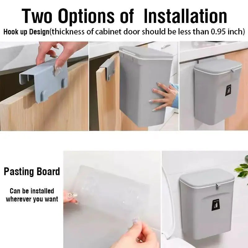 Kitchen Trash Can Kitchen Waste Bin Kitchen Garbage Cans Recycle Rubbish Bin for Kitchen Dustbin Garbage Bin Trash Bin Trashcan - YGSHOP