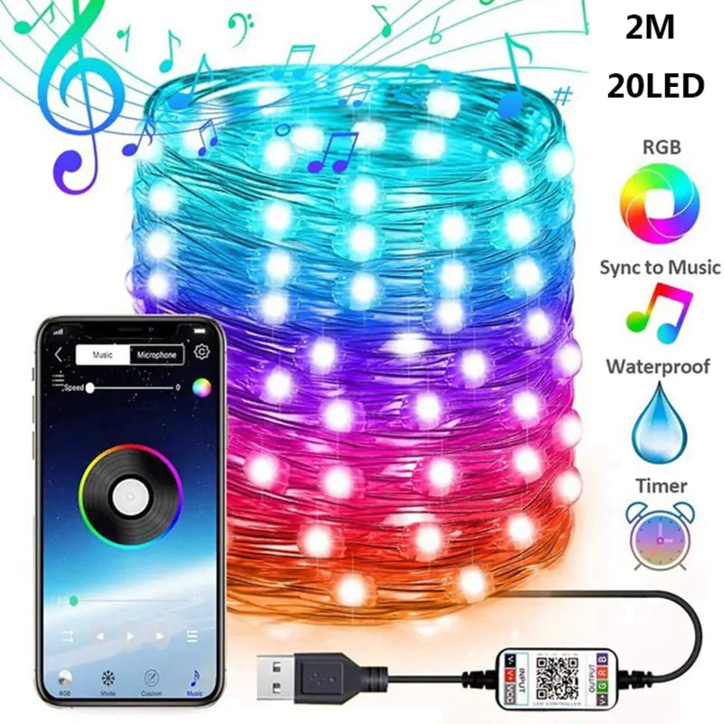 Bluetooth LED String Lights - YGSHOP