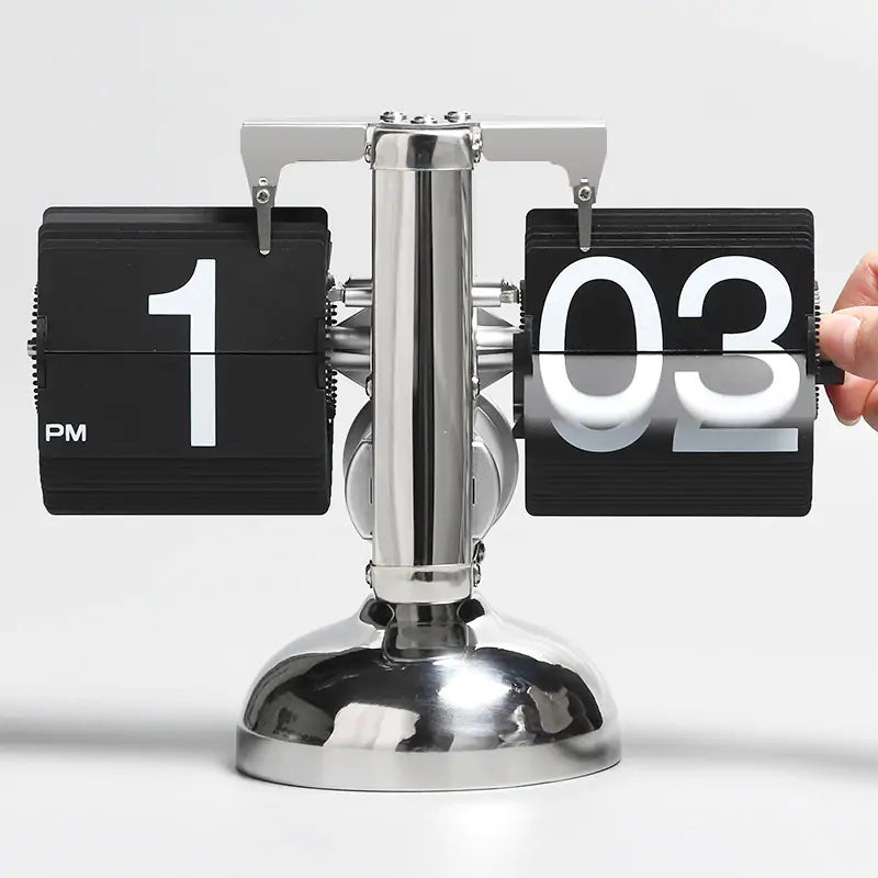 Classical Table large Auto Flip Desk Clock, Retro Vintage Design - YGSHOP