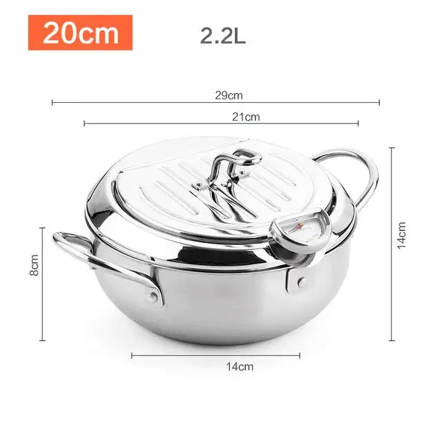 Oil Pan Thermometer With Cover - YGSHOP