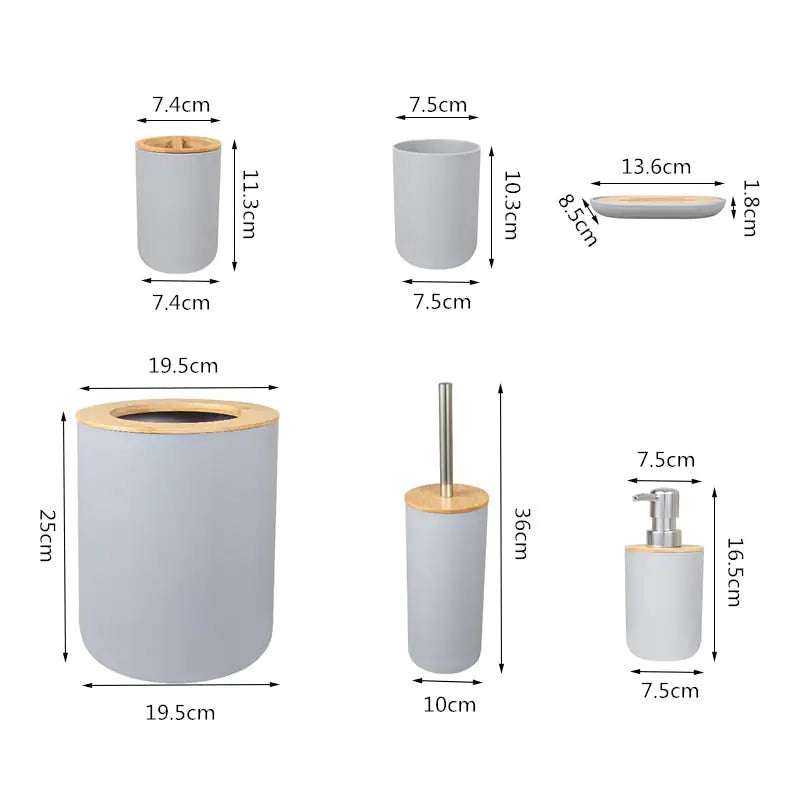 Minimalistic Bathroom Accessories Set - YGSHOP