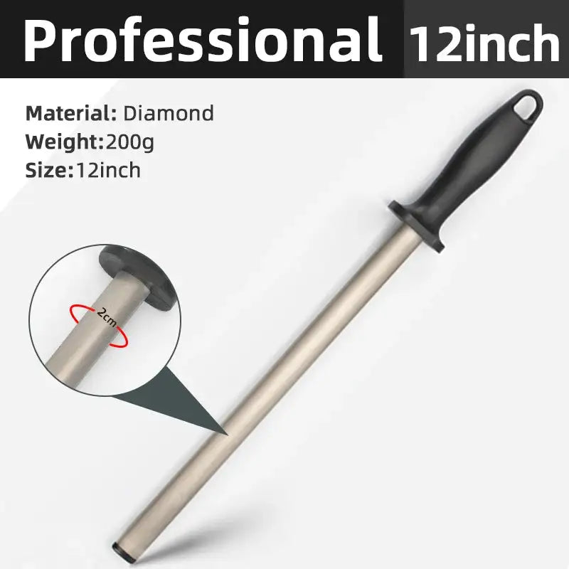 Sharpener Knife Sharpening Steel Curved Surface - YGSHOP