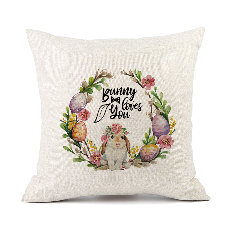European American Spring Festival Home Decor Pillow