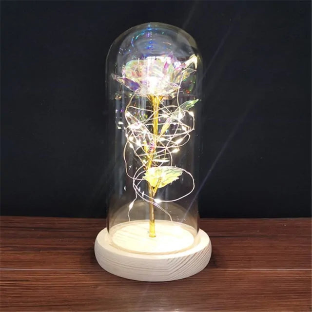 Led Enchanted Galaxy Rose Decor unique present