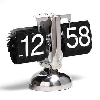 Classical Table large Auto Flip Desk Clock, Retro Vintage Design