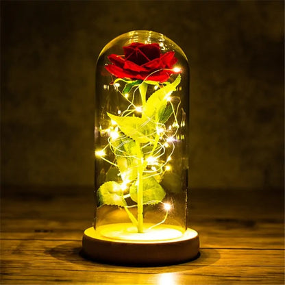 Led Enchanted Galaxy Rose Decor unique present