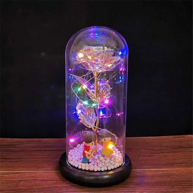 Led Enchanted Galaxy Rose Decor unique present