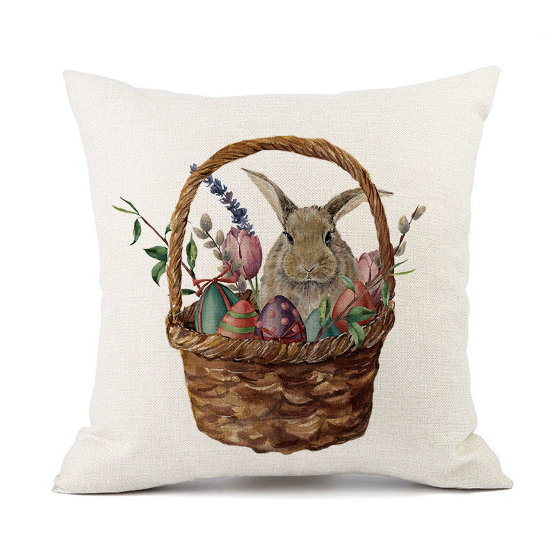 European American Spring Festival Home Decor Pillow