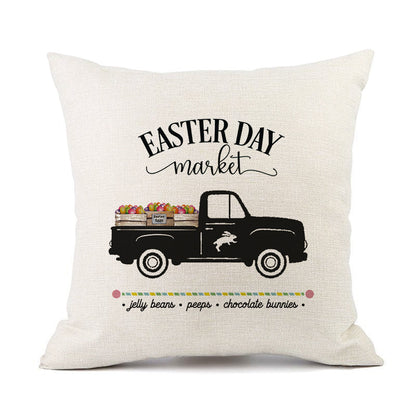 European American Spring Festival Home Decor Pillow