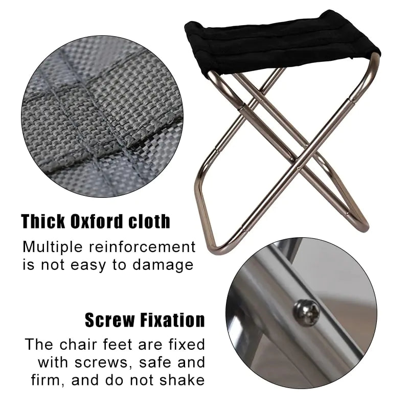 Foldable Aluminium Cloth Camping Chair - YGSHOP