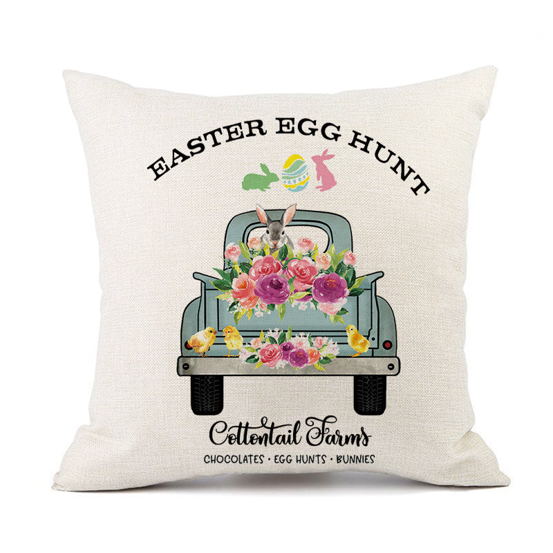 European American Spring Festival Home Decor Pillow