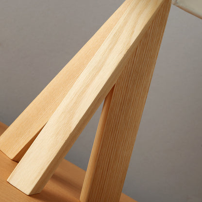 Modern Minimalist LED Wooden Bedside Lamp (Creative Design)