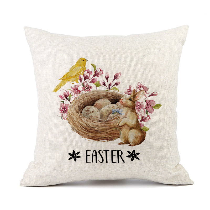 European American Spring Festival Home Decor Pillow