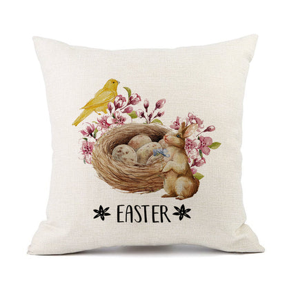 European American Spring Festival Home Decor Pillow