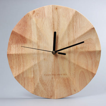 Minimalist Nordic Wooden Wall Clock for Bedroom Decor