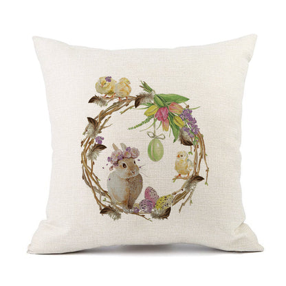 European American Spring Festival Home Decor Pillow