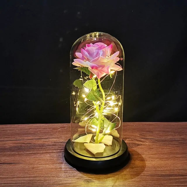 Led Enchanted Galaxy Rose Decor unique present