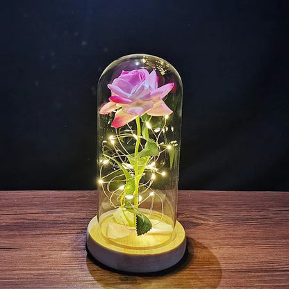 Led Enchanted Galaxy Rose Decor unique present