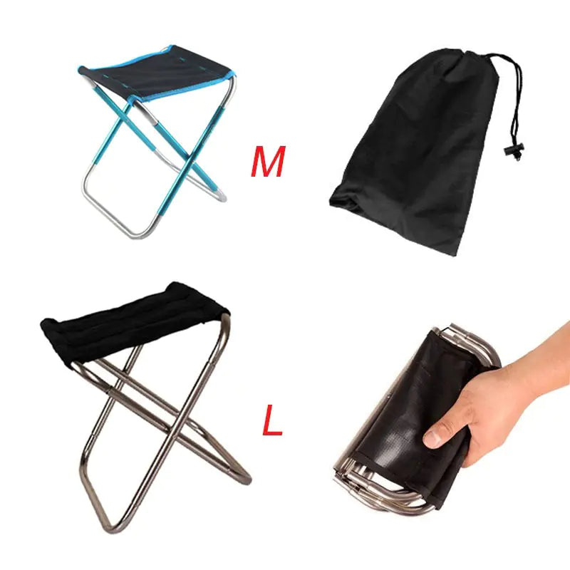 Foldable Aluminium Cloth Camping Chair - YGSHOP